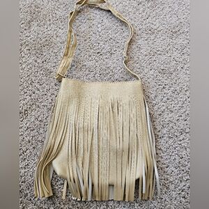 Gold Fringe Shoulder Bag